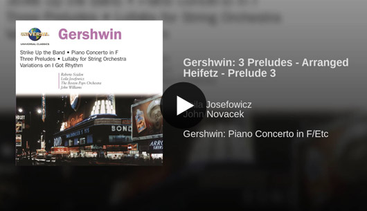 Gershwin Preludes with John Novacek