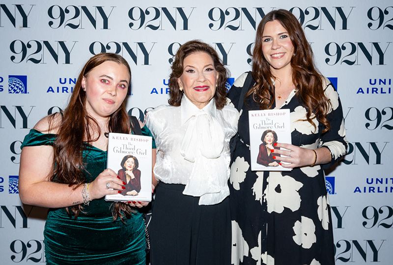 Megan Craig, Kelly Bishop and Amanda Bolland backstage at 92NY