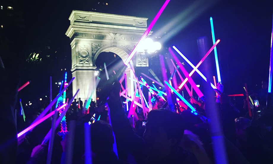 92Y residents at Washington Square Park