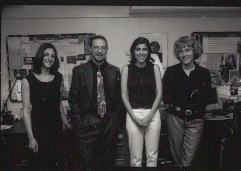 2001 Discovery Contest winners Joanna Goodman, Bryan Dietrich, Monica Ferrell and Amy Beeder on April 23, 2001