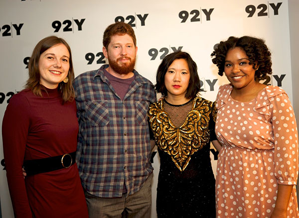 2017 Discovery Contest winners Erika Luckert, James Henry Knippen, Diana Khoi Nguyen, and Courtney Faye Taylor on May 8, 2017