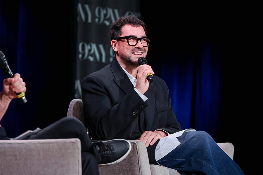 Dan Levy on stage at 92NY