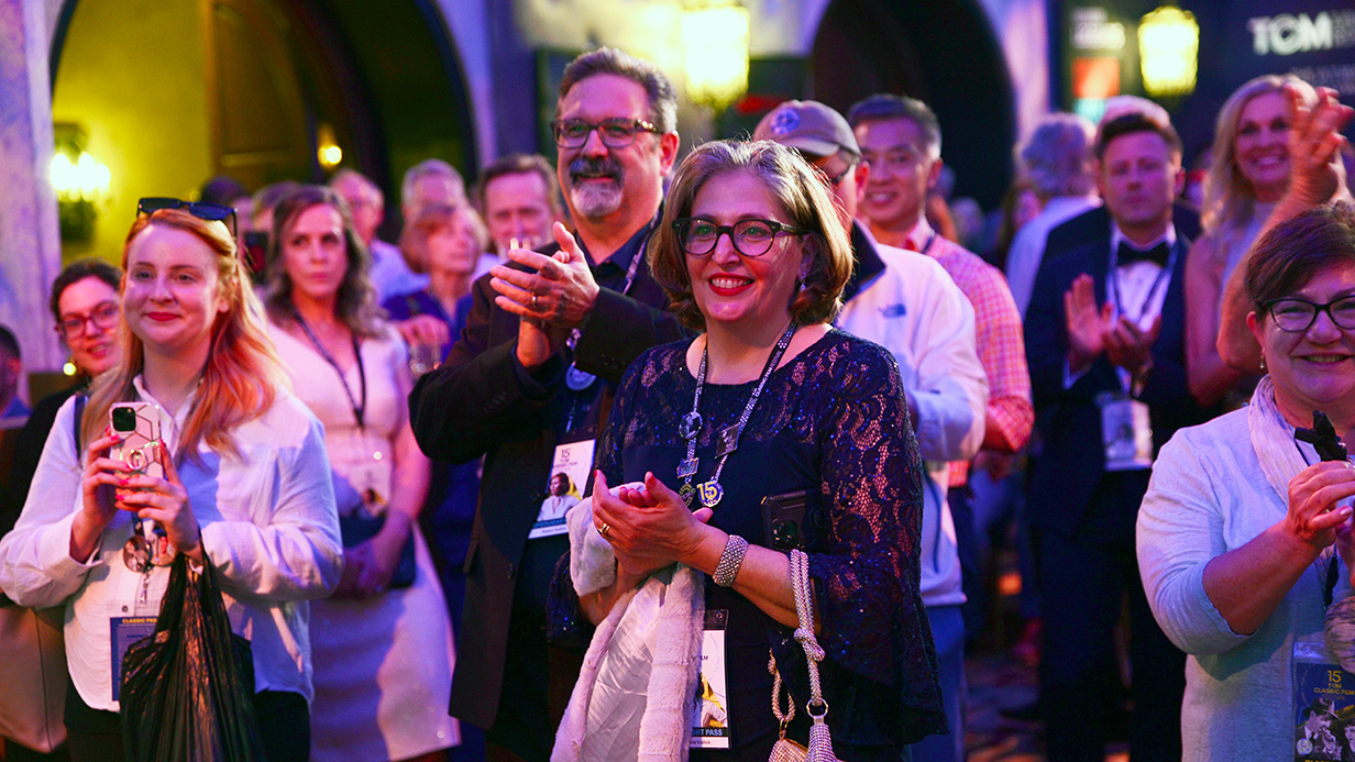 TCM film festival patrons applauding