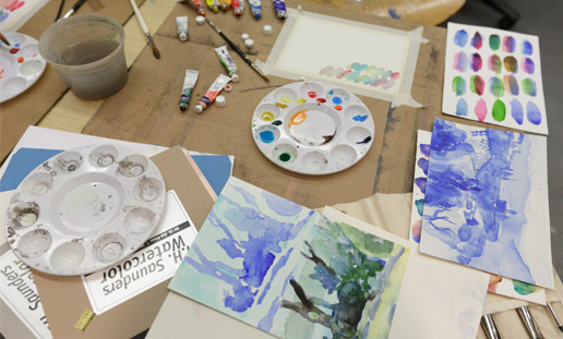 Total Beginners Watercolor Painting Class ONLINE: How to Paint LANDSCAPES -  The Art Studio NY