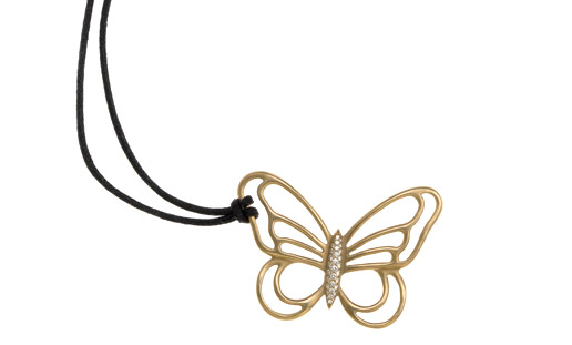 Butterfly pendant necklace