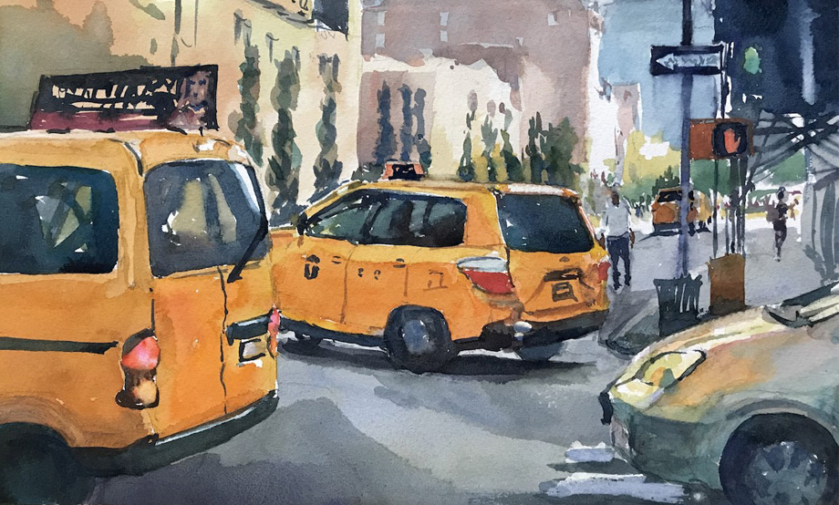 Street Scenes in Watercolor