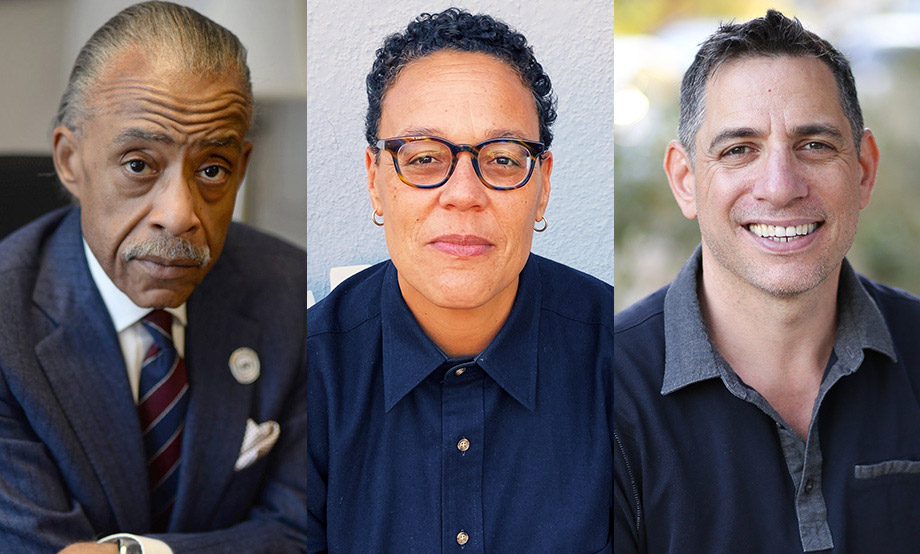 Rev. Al Sharpton, Ilana Kaufman and Rabbi David Ingber