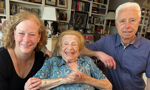 Allison Gilbert, Dr. Ruth Westheimer and Pierre Lehu