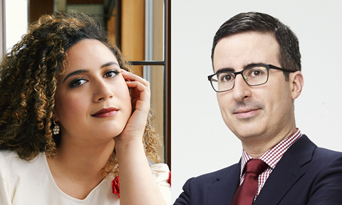 Rose Matafeo and John Oliver