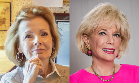 Peggy Noonan and Lesley Stahl