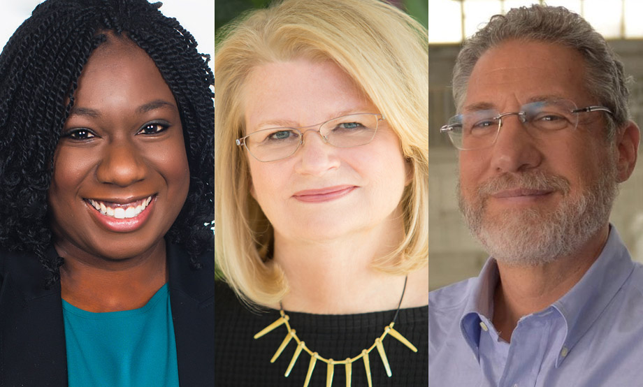 Shauntel Garvey, Geraldine Laybourne and Jonathan Rose